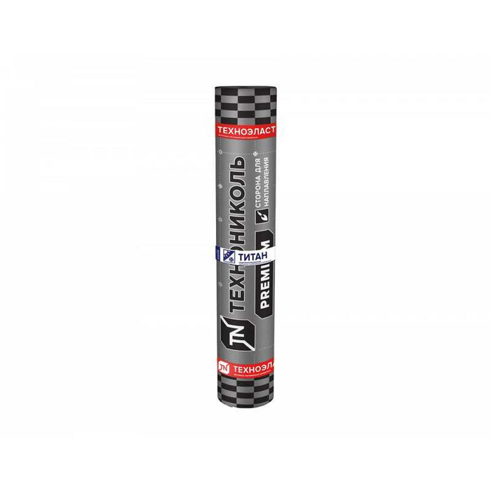 Рулонная кровля Технониколь Техноэласт Титан Top ЭКП базальт зеленый микс, 10х1